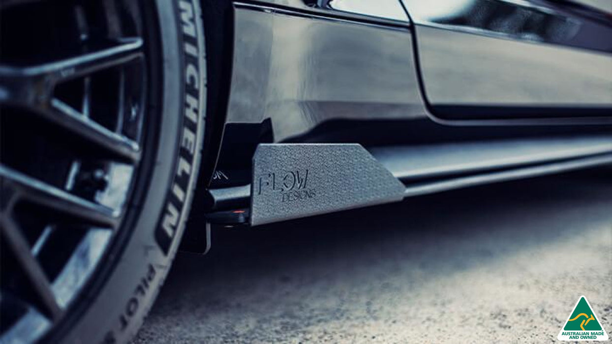 GT Mustang S550 FN Side Skirt Splitter Winglets (Pair)-Flow Designs