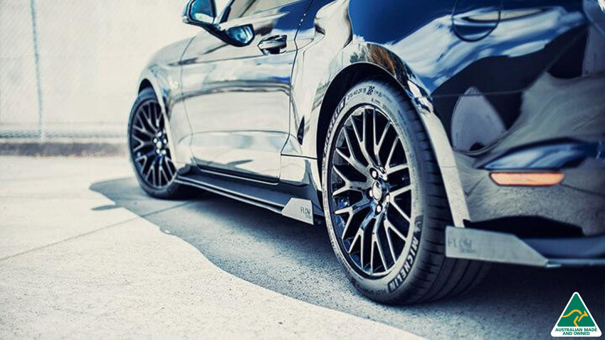 GT Mustang S550 FN Side Skirt Splitter Winglets (Pair)-Flow Designs