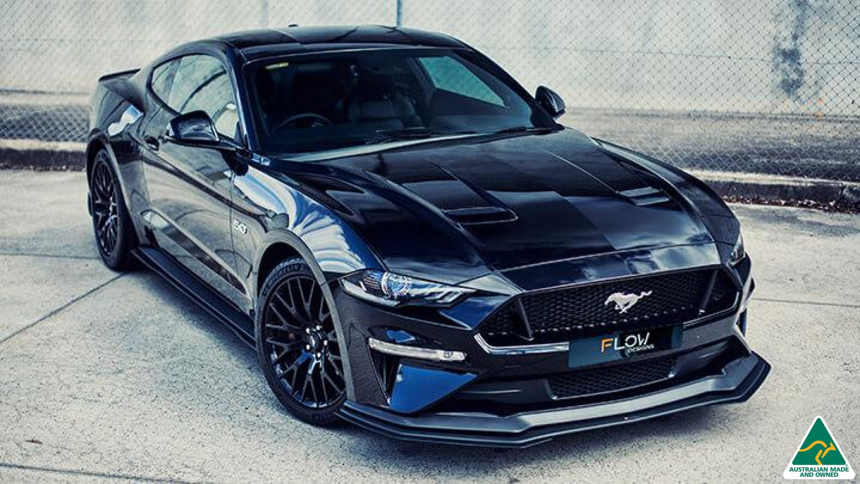 GT Mustang S550 FN Side Skirt Splitters (Pair)-Flow Designs