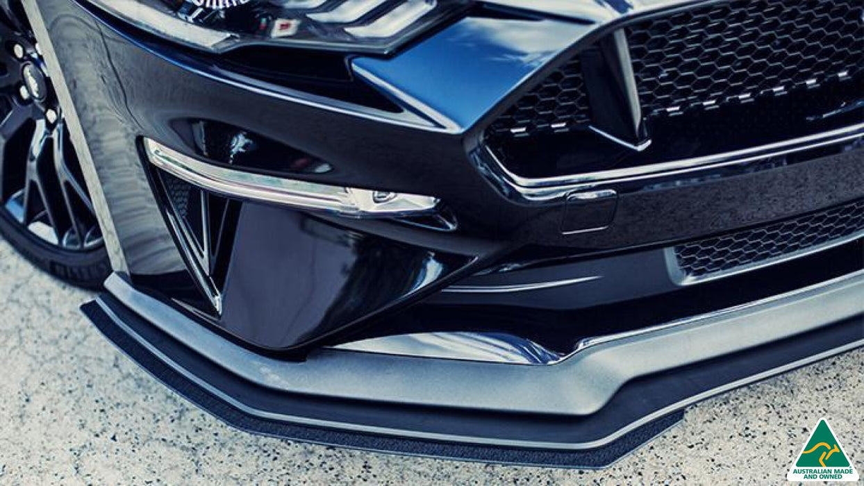 GT Mustang S550 FN Front Lip Splitter Extensions (Pair)-Flow Designs