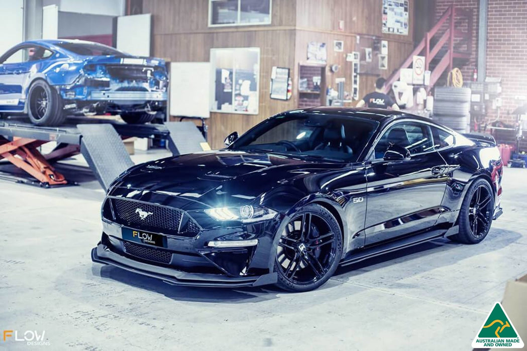 GT Mustang S550 FN Side Skirt Splitter Winglets (Pair)-Flow Designs