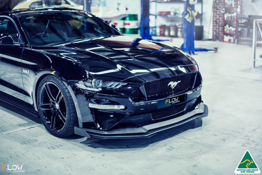 GT Mustang S550 FN Front Splitter Winglets (Pair)-Flow Designs