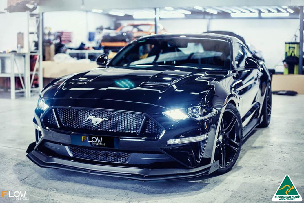 GT Mustang S550 FN Front Splitter Winglets (Pair)-Flow Designs
