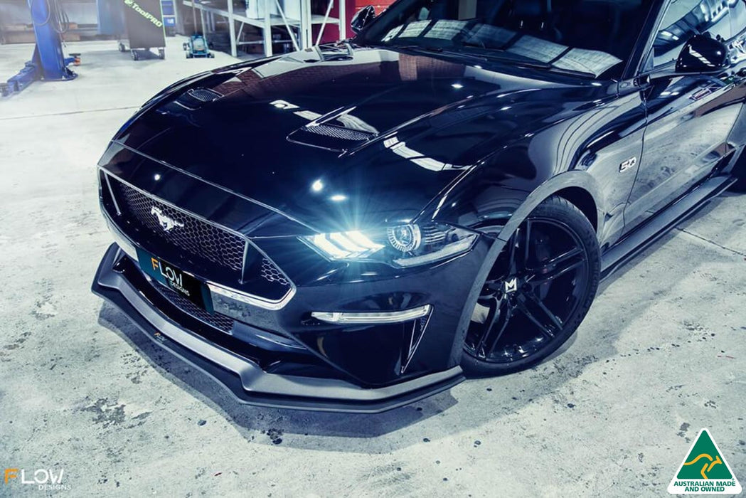 GT Mustang S550 FN Side Skirt Splitters (Pair)-Flow Designs