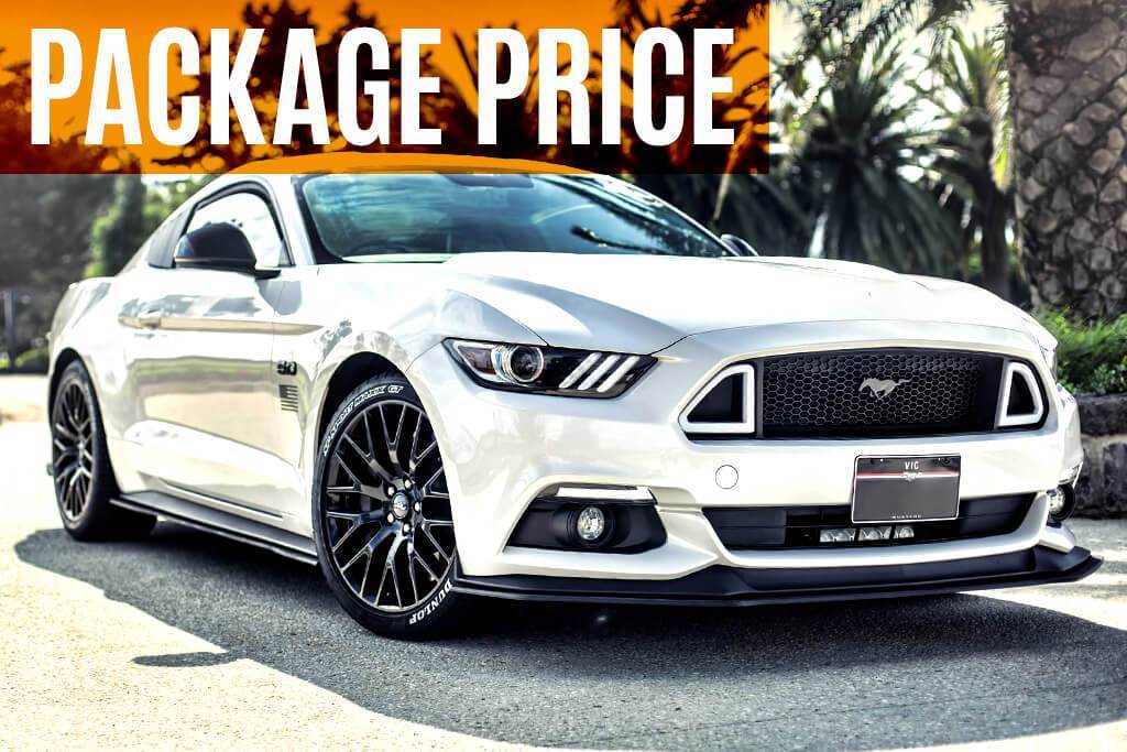 GT Mustang S550 FM Full Lip Splitter Set - No Accessories-Flow Designs