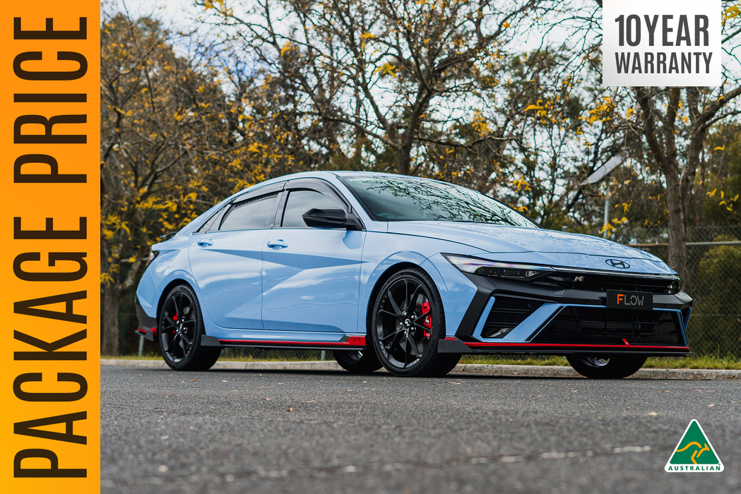 CN7 V2 Elantra N Sedan Facelift V2 - 2024 Full Lip Splitter Set-Flow Designs