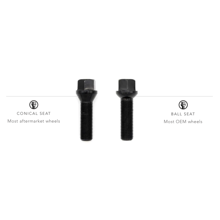RacingLine Hubcentric Wheel Spacers & Bolts - 20mm width, Ball Seat bolts, pair