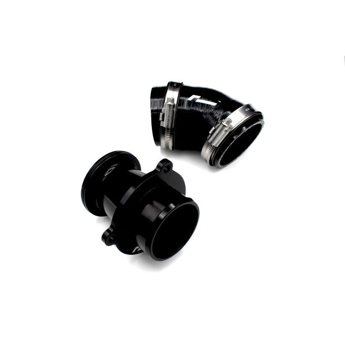 RacingLine Tapered Turbo Muffler Delete inc Large Bore Connector Hose for Garrett Turbo / MQB EVO / 2.0 TSI EA888.4 245PS