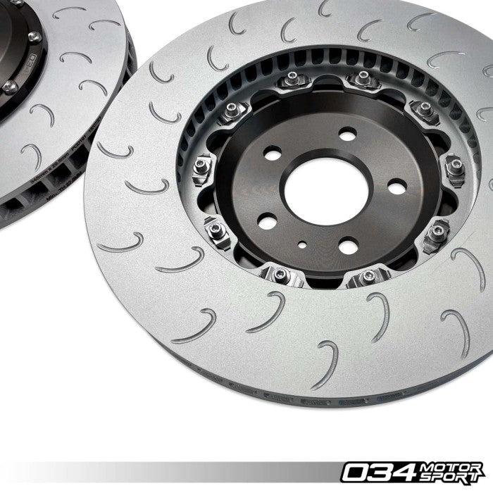 2-Piece Floating Front Brake Rotor Upgrade Kit for Audi B8/B8.5 S4/S5
