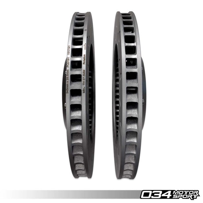 2-Piece Floating Front Brake Rotor Upgrade Kit for Audi B8/B8.5 S4/S5