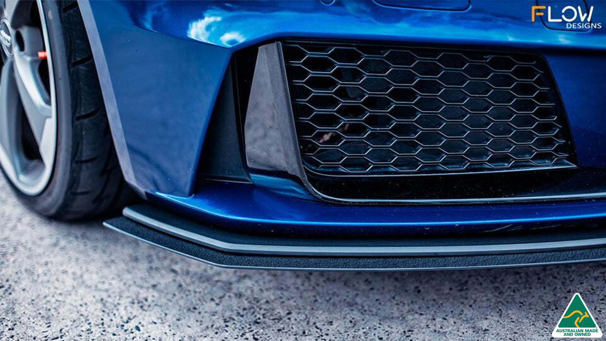 RS3 8V Sportback (Pre-Facelift) Front Lip Splitter Extensions (Pair)-Flow Designs