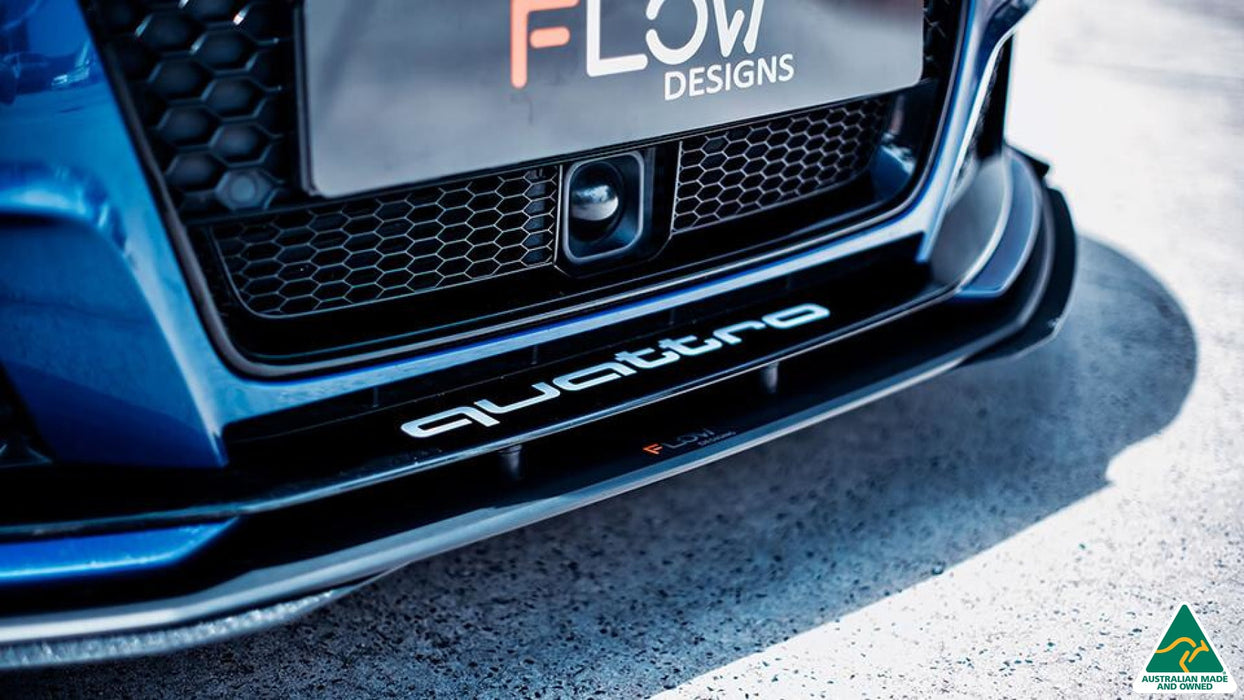 RS3 8V Sportback (Pre-Facelift) Front Lip Splitter Extensions (Pair)-Flow Designs