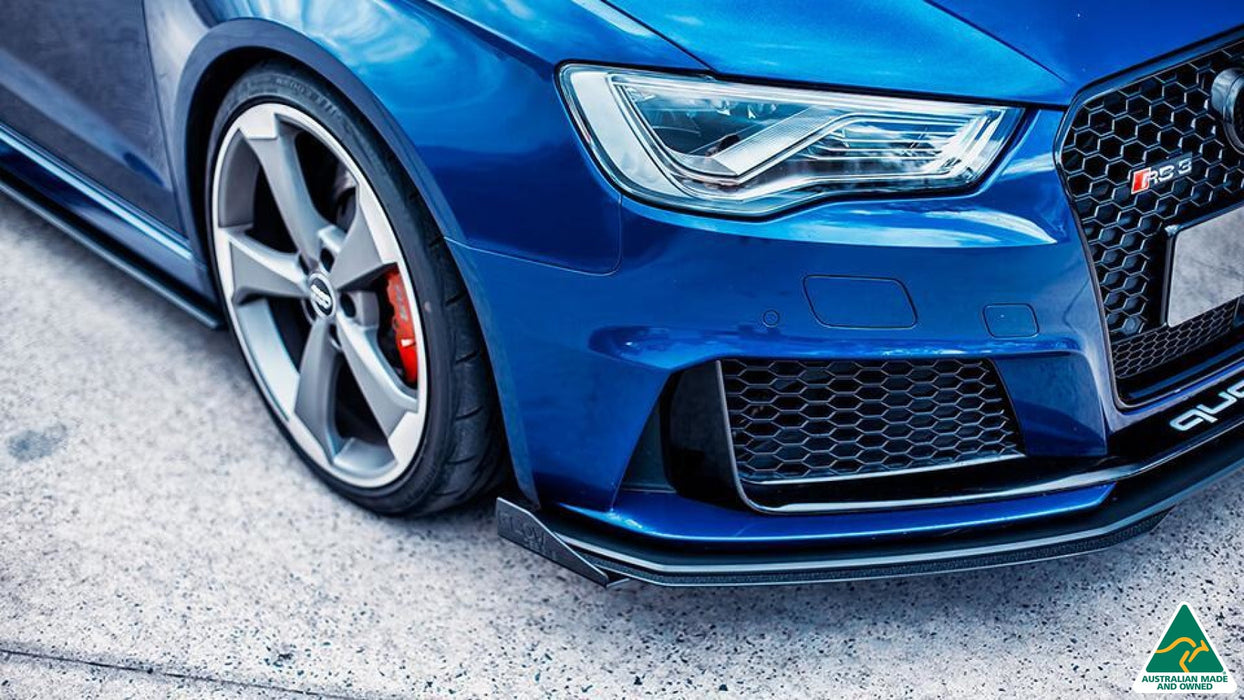 RS3 8V Sportback (Pre-Facelift) Front Lip Splitter Winglets (Pair)-Flow Designs