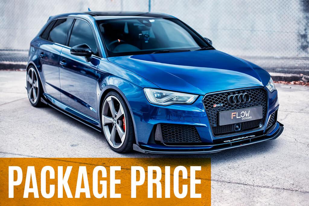 RS3 8V Sportback (Pre-Facelift) Full Lip Splitter Set-Flow Designs