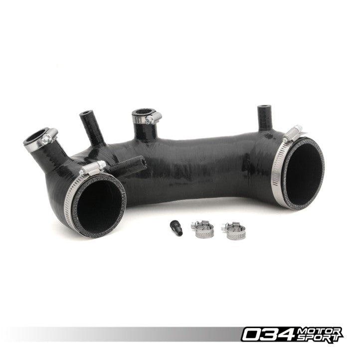 Turbo Inlet Hose, 2.5" Silicone, Longitudinal 1.8T for TT225 MAF - 034-145-A045