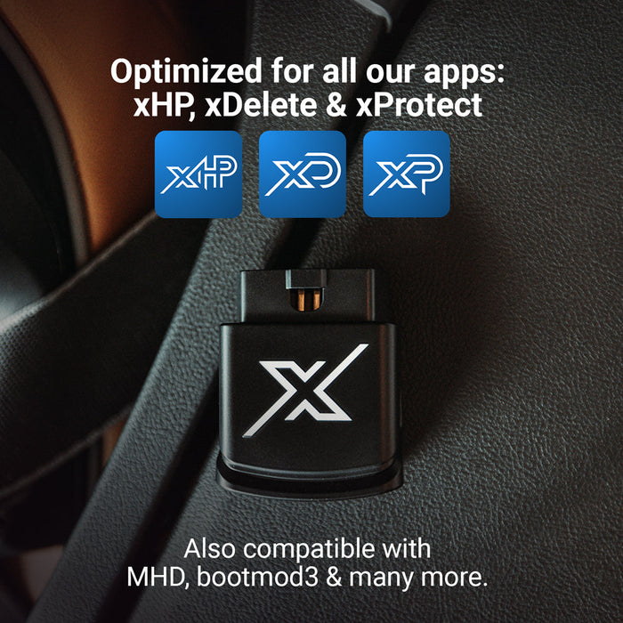 xA Ultra WiFi OBD adapter supporting xHP, xDelete and xProtect