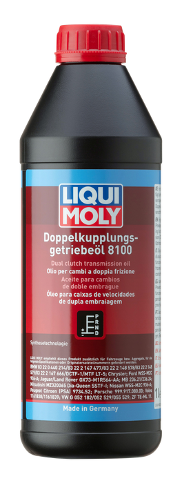 LIQUI MOLY DUAL CLUTCH TRANSMISSION OIL DSG DCT 8100 1L - Harrys Euro