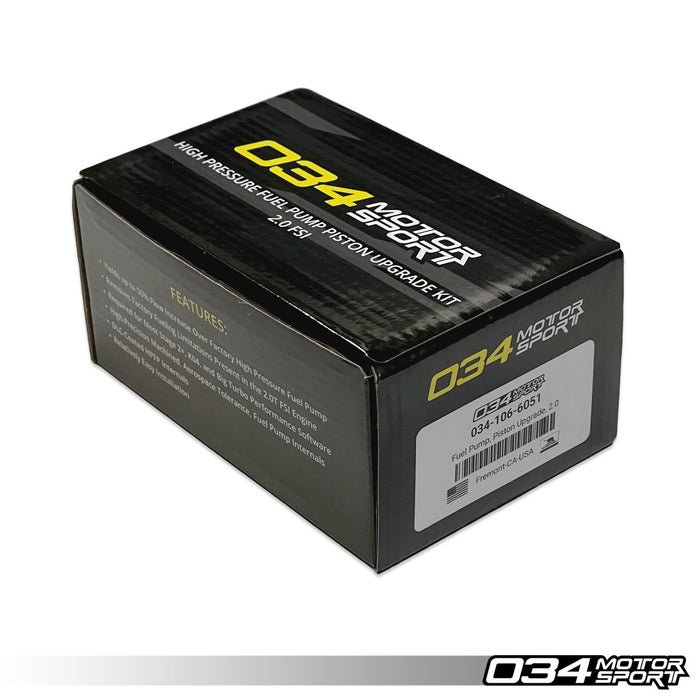 034Motorsport High Pressure Fuel Pump Piston Upgrade Kit, 2.0T FSI - Harrys Euro