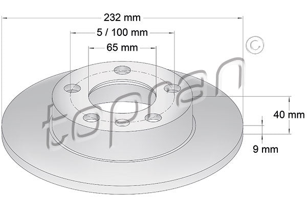 REAR BRAKE ROTOR SET | 232MM | 2Q0615601H