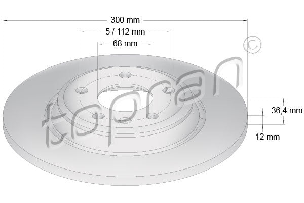 REAR BRAKE ROTOR SET | 8K0615601M