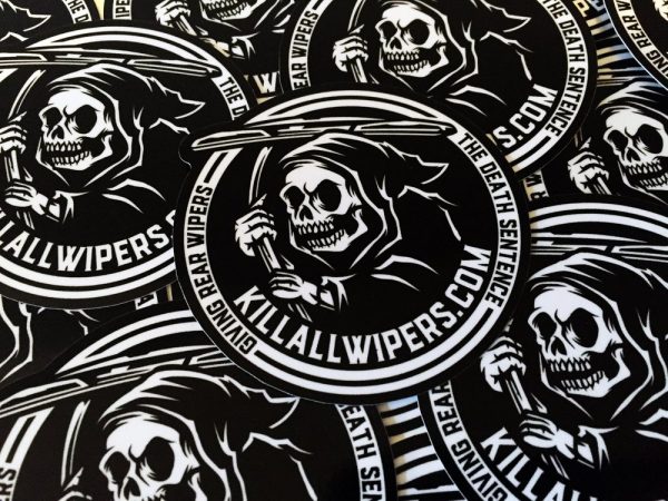 KILL ALL WIPERS | LOGO DECAL BLACK/WHITE