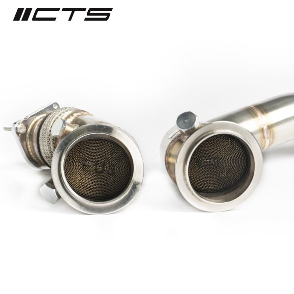 CTS TURBO 3″ STAINLESS STEEL HIGH-FLOW CATS BMW S55 F80 F82 F87 M3/M4/M2 COMPETITION