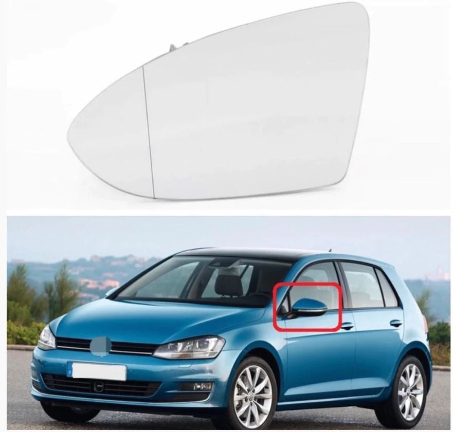LEFT HAND WING MIRROR GLASS VW GOLF MK7 — Harrys Euro