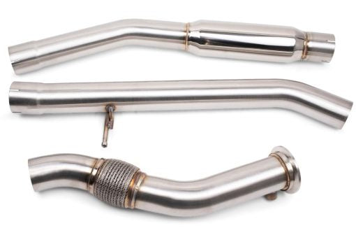 VRSF Down Pipe & Mid Pipe Combo Upgrade for 2008 – 2013 BMW X5D & X6D E70/E71 M57