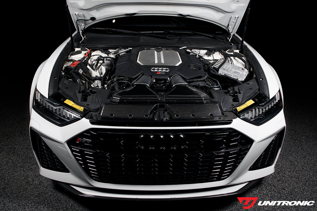 UNITRONIC CARBON FIBER INTAKE & TURBO INLETS FOR C8 RS 6/RS 7 GLOSS CARBON