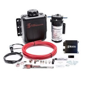 SNOW STAGE 2 BOOST COOLER FORCED INDUCTION PROGRESSIVE ENGINE MOUNT WATER-METHANOL INJECTION KIT (RED HIGH TEMP NYLON TUBING, QUICK-CONNECT FITTINGS)